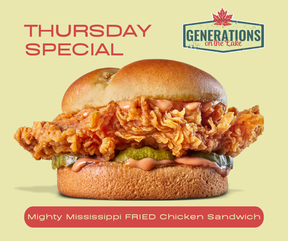 Thursday Special - The Mighty Mississippi Fried Chicken Sandwich