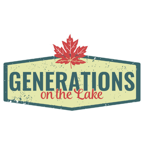Geneartions on the Lake Restaurant logo. Located in Carleton Place, Ontario